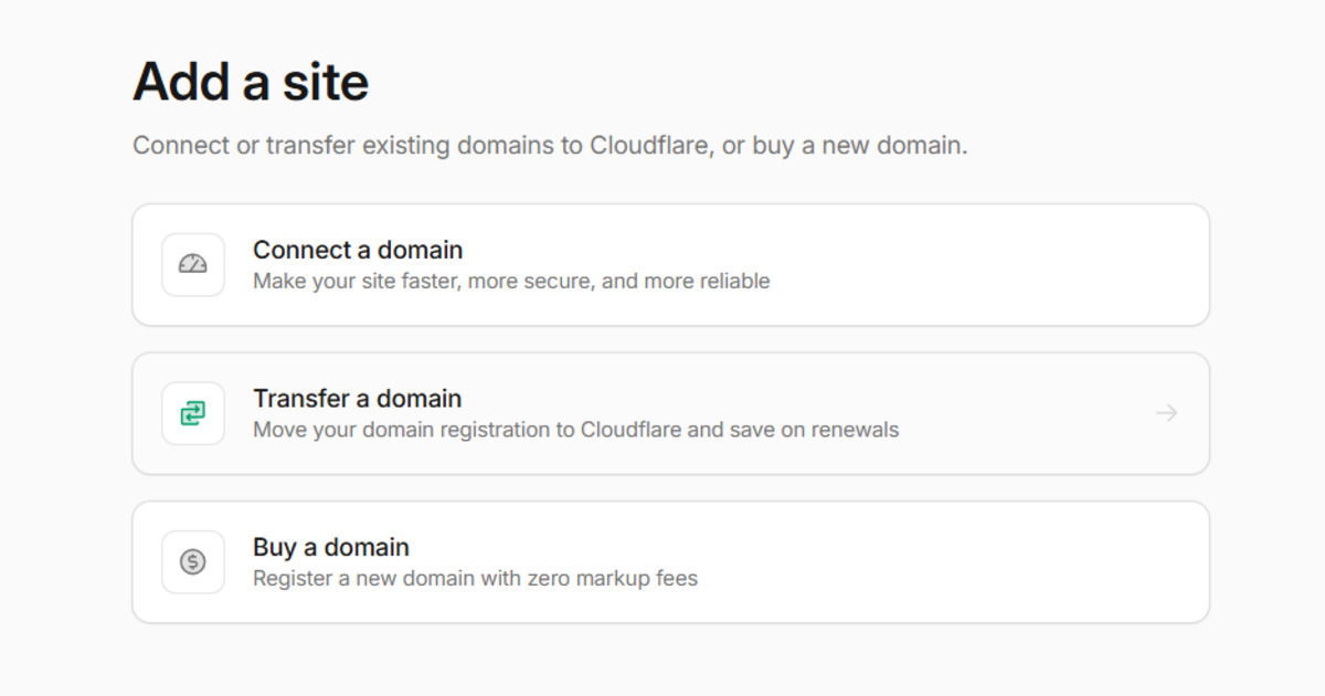 add your site to cloudflare